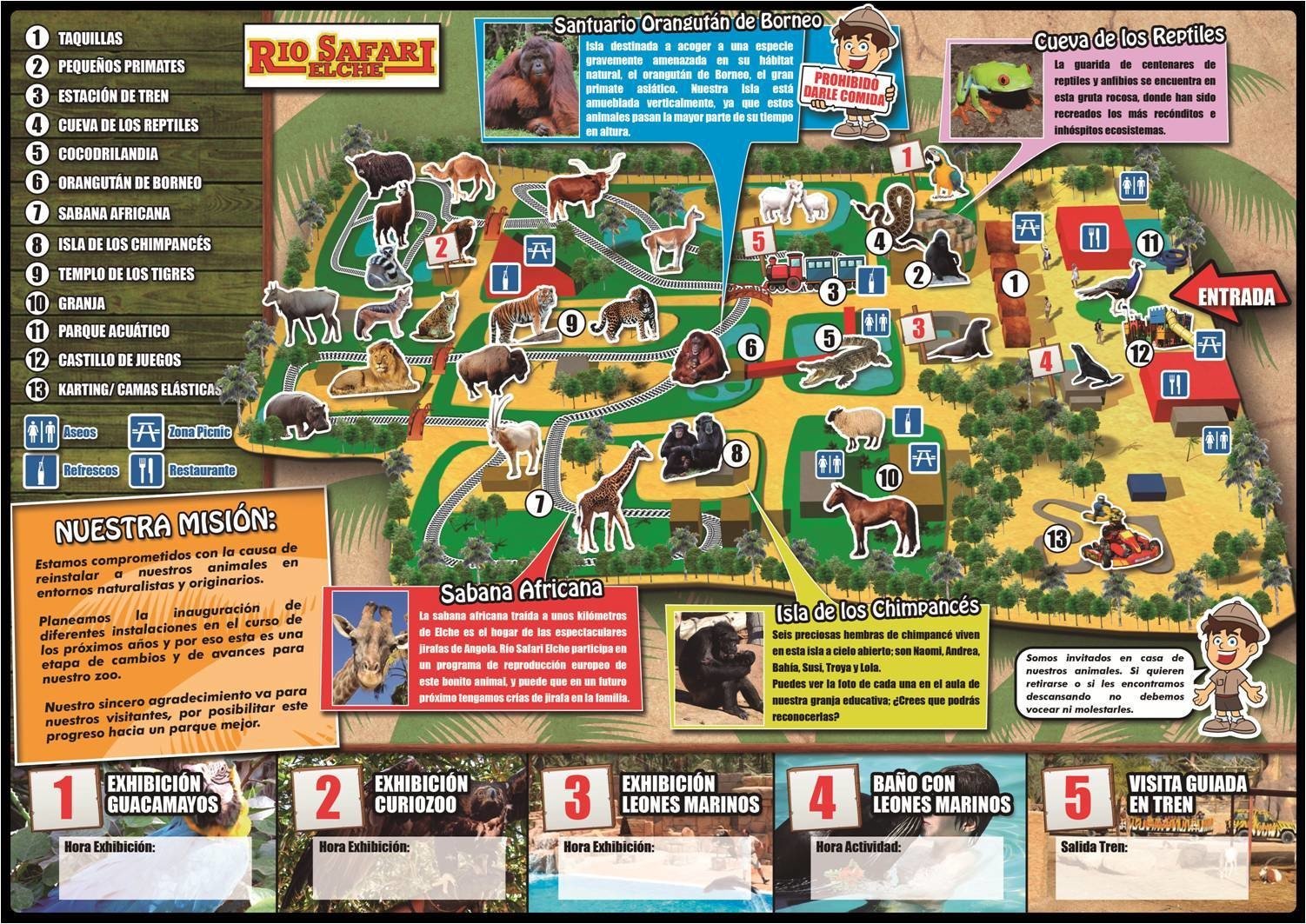 rio safari map